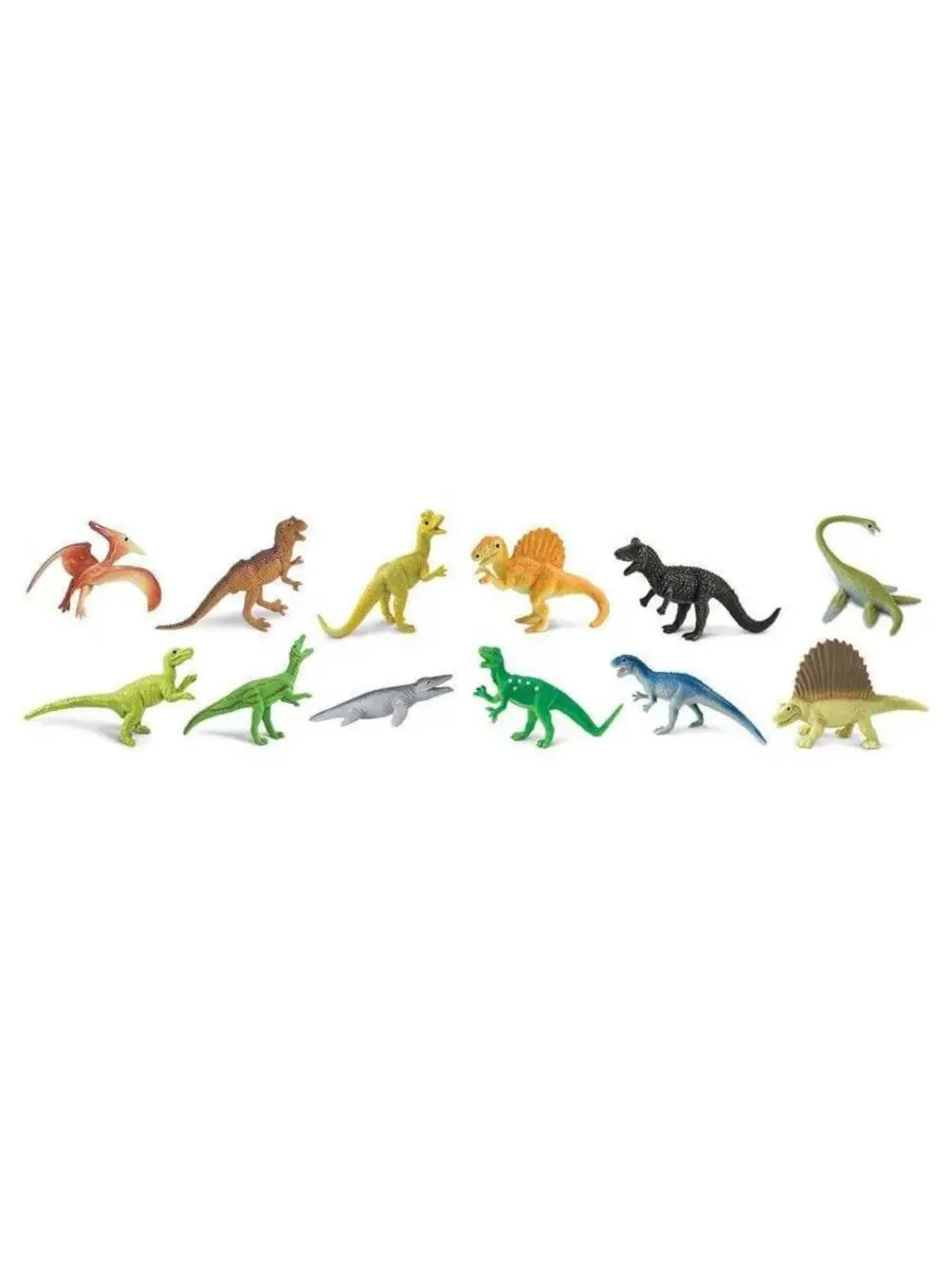 Набор фигурок хищных динозавров, 12 шт., Carnivorous Dinos, Safari Ltd — изображение 3 из 3, нет цвета