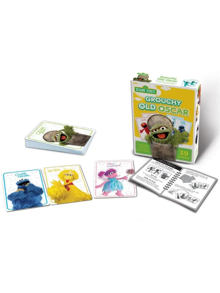 MasterPieces «Улица Сезам» - Карточная игра «Ворчливый старик Оскар» для детей Masterpieces Puzzles — изображение 2 из 3
