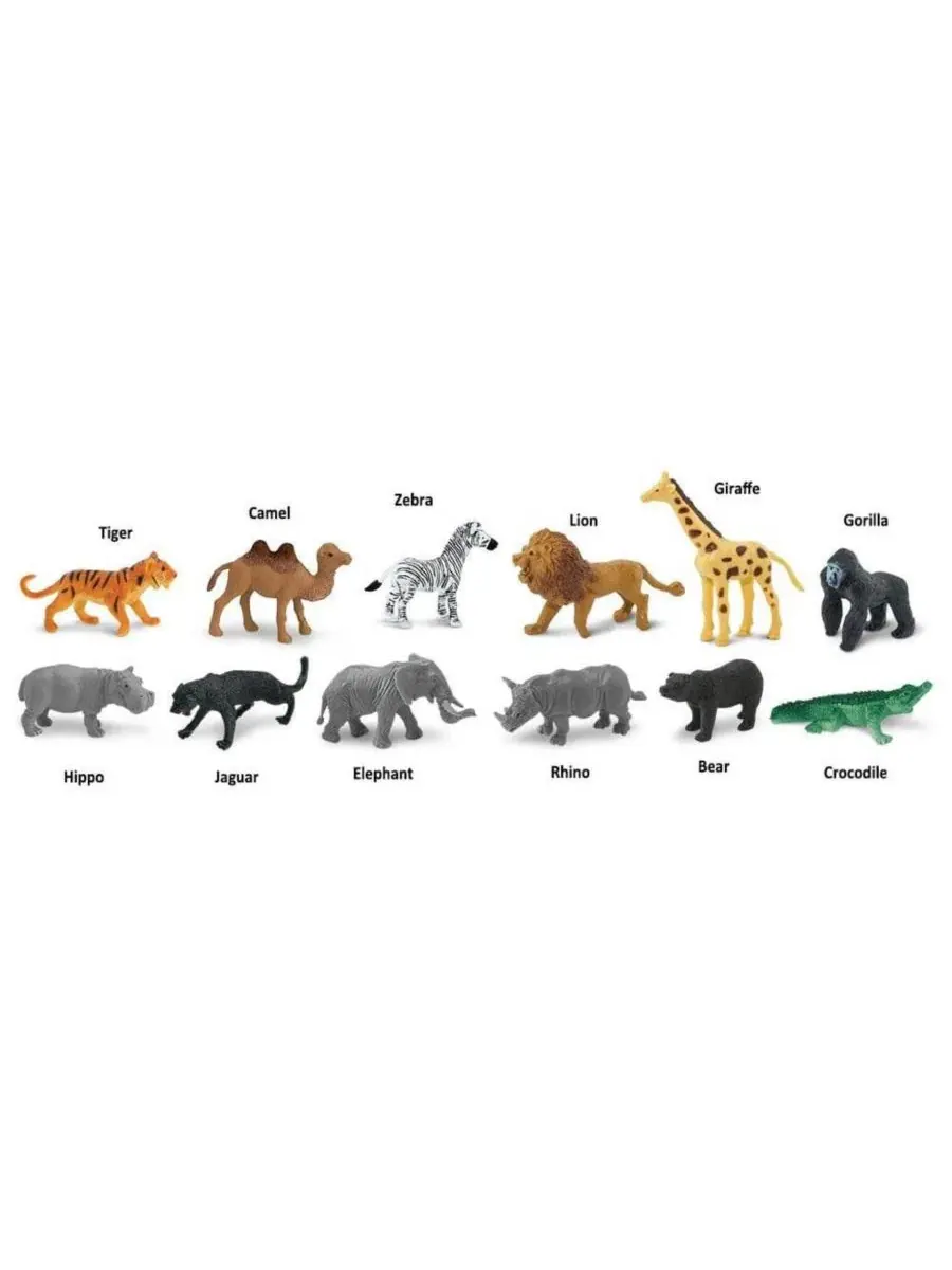 Раскрашенные вручную миниатюрные фигурки в диком стиле Safari Ltd. — изображение 3 из 3, нет цвета