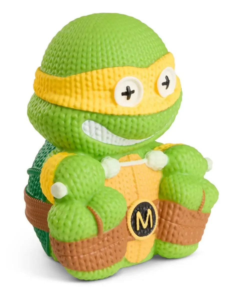 Виниловая фигурка Черепашки-ниндзя Микеланджело Glow in the Dark Handmade By Robots — изображение 2 из 3, нет цвета