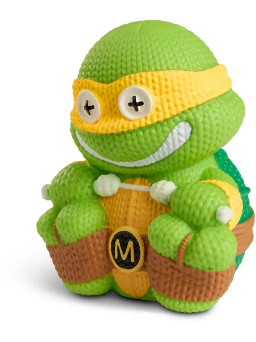 Виниловая фигурка Черепашки-ниндзя Микеланджело Glow in the Dark Handmade By Robots — изображение 3 из 3, нет цвета