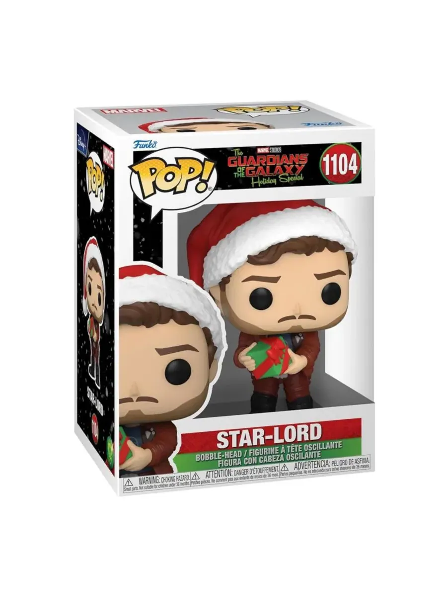Фигурка Marvel Guardians of Galaxy POP, Holiday Star Lord Funko — изображение 4 из 4, нет цвета
