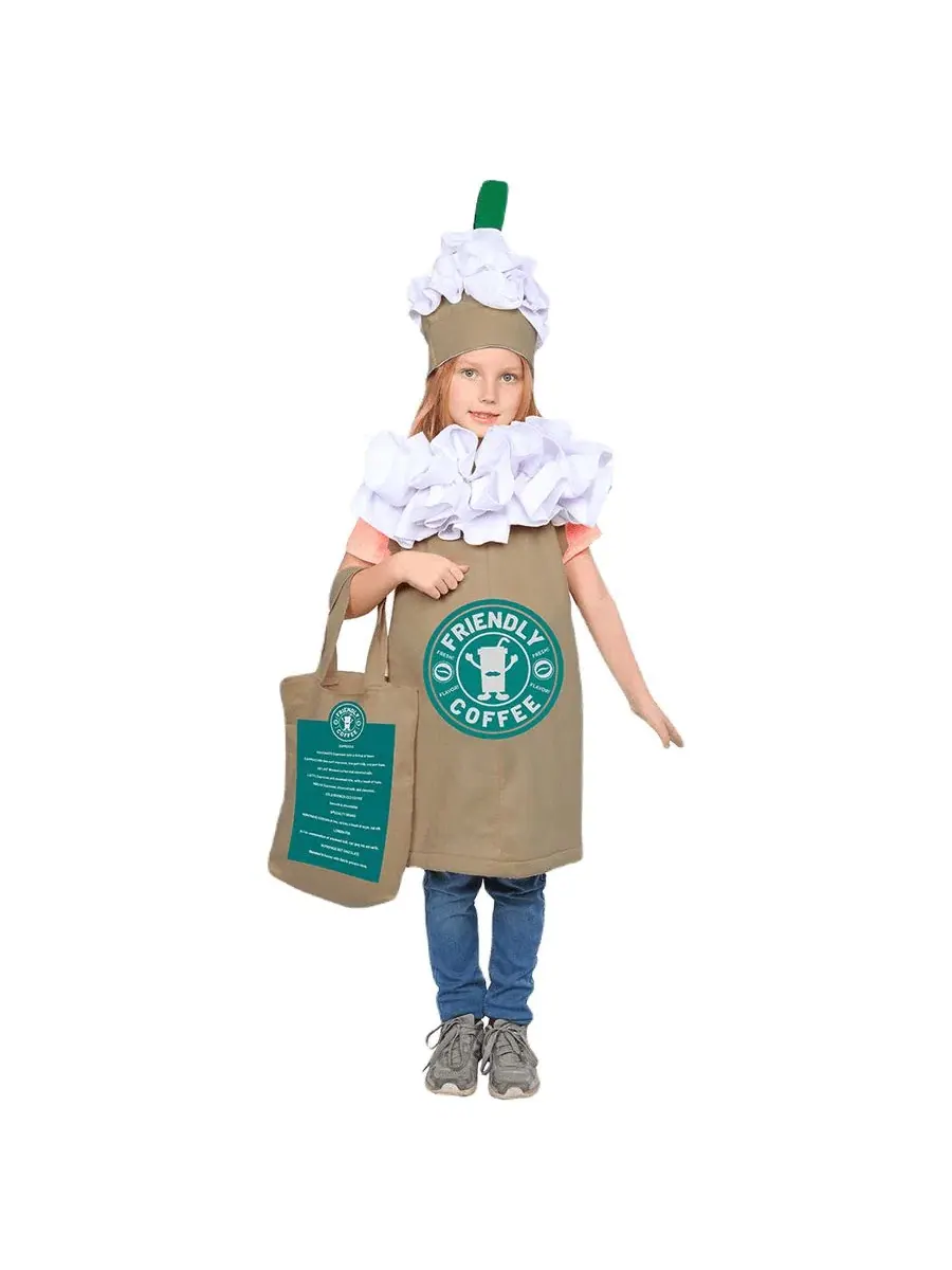 Костюм фраппучино с сумкой, модель Frappuccino Coffee, бренд Dress Up America