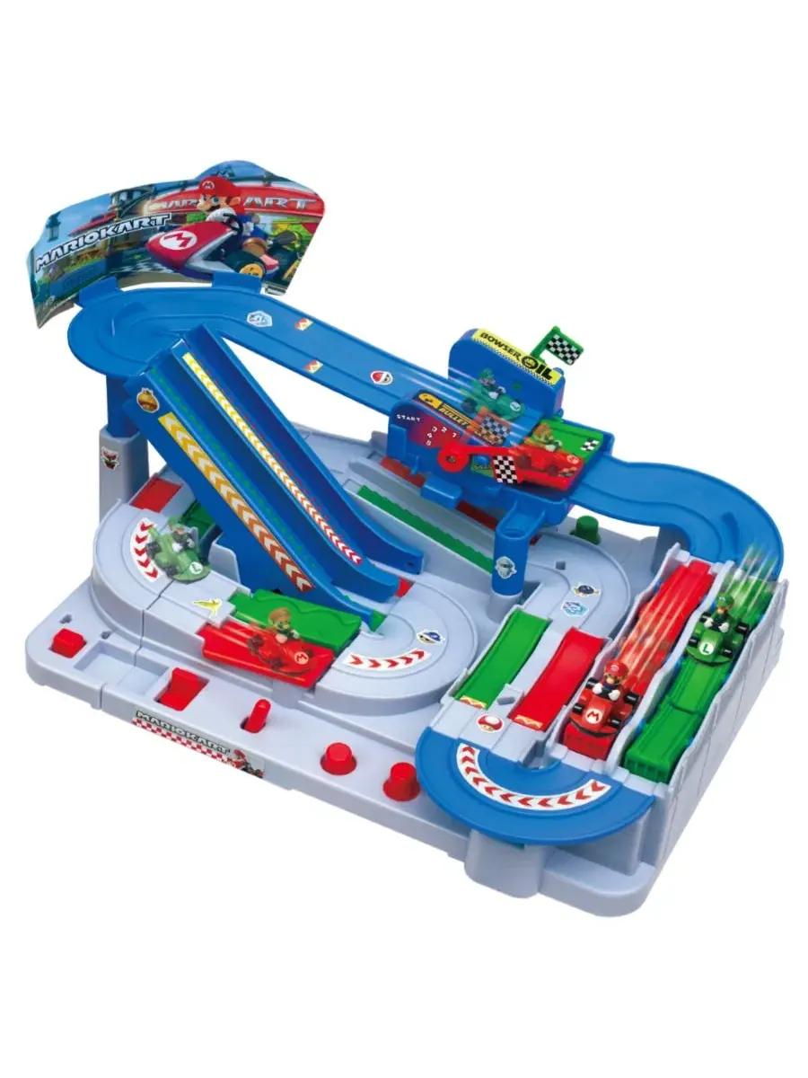 Игровой набор Super Mario Kart Racing Obstacle Course Track, 2 фигурки, для детей от 5 лет SUPER — мульти