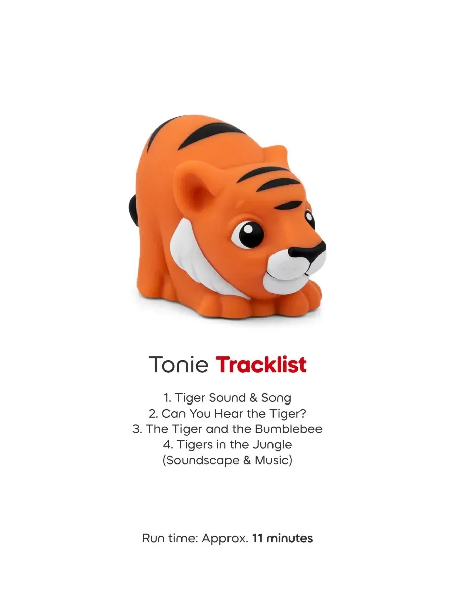 Набор фигурок My First Tonies Jungle Set: обезьянка, попугай и тигр, 3 штуки — изображение 9 из 11, нет цвета