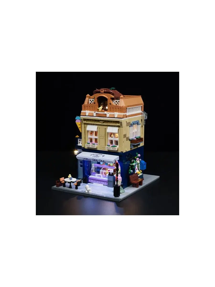 Конструктор Gelato Store 1948 деталей с LED-подсветкой Lumibricks — изображение 2 из 5, нет цвета