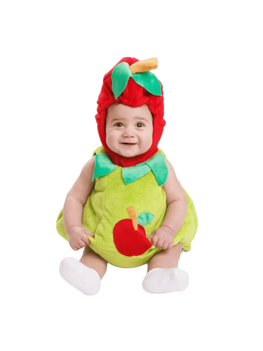 Костюм яблока для младенцев (мальчика и девочки) Dress Up America — изображение 1 из 4, зеленый