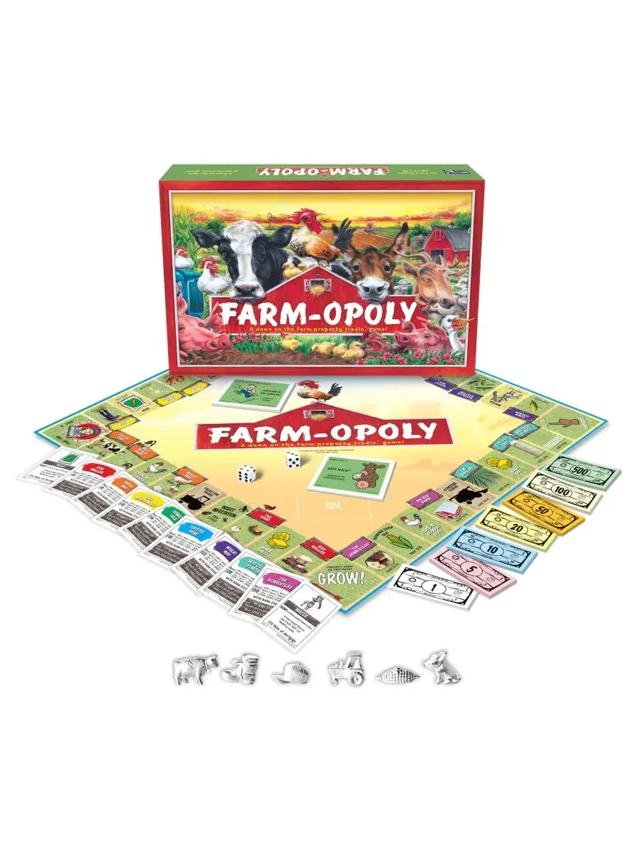 Настольная игра Farm-Opoly MasterPieces Puzzles — изображение 1 из 4, мульти