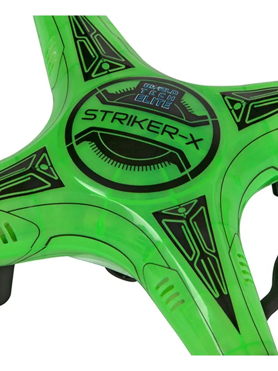 Дрон Striker-X с HD-камерой, светящийся в темноте, 2,4 ГГц, 4,5 канала, радиоуправляемый World Tech — изображение 3 из 8