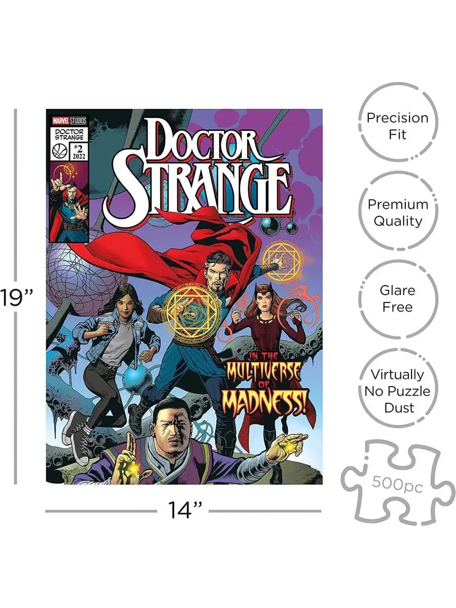 Пазл Marvel Doctor Strange MultiVerse Comic, 500 деталей Nmr Distribution — изображение 2 из 3, нет цвета