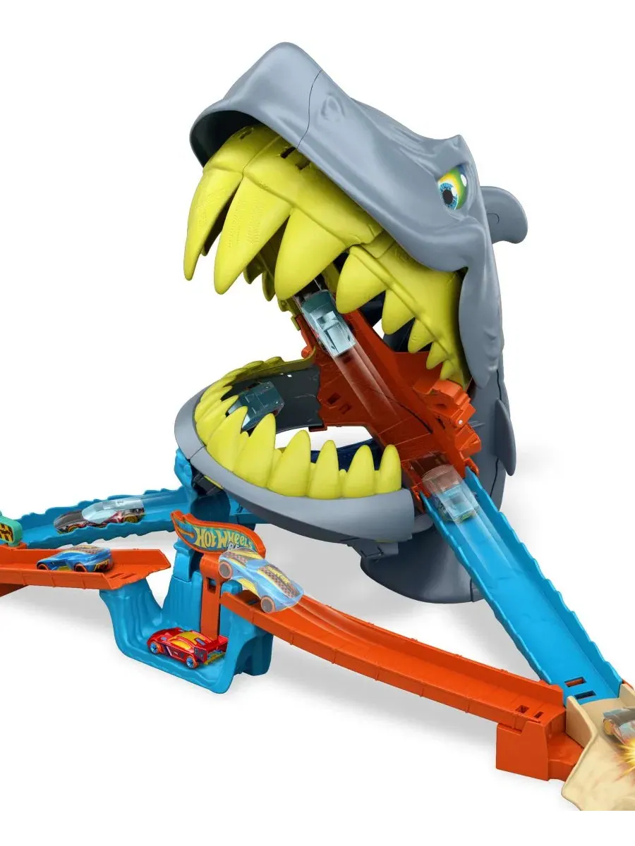 Игровой набор «Пляж с городской акулой и куском» Hot Wheels — изображение 3 из 6, нет цвета