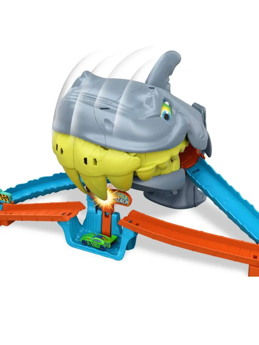 Игровой набор «Пляж с городской акулой и куском» Hot Wheels — изображение 4 из 6, нет цвета