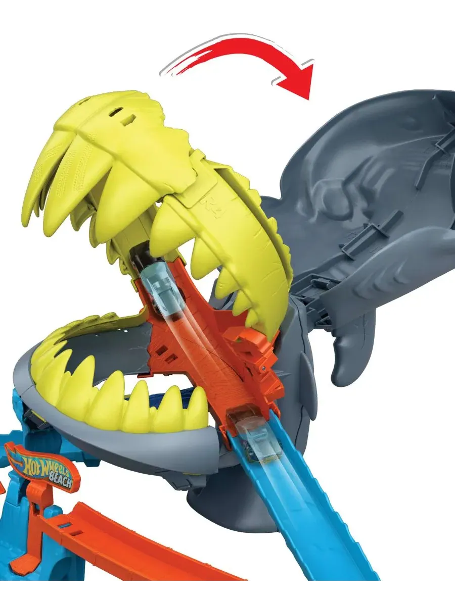 Игровой набор «Пляж с городской акулой и куском» Hot Wheels — изображение 5 из 6, нет цвета