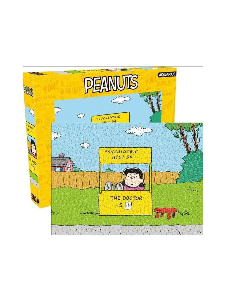 Пазл Peanuts Lucy Doctor Is In 500 Piece Jigsaw Puzzle NMR Distribution — изображение 2 из 3, нет цвета