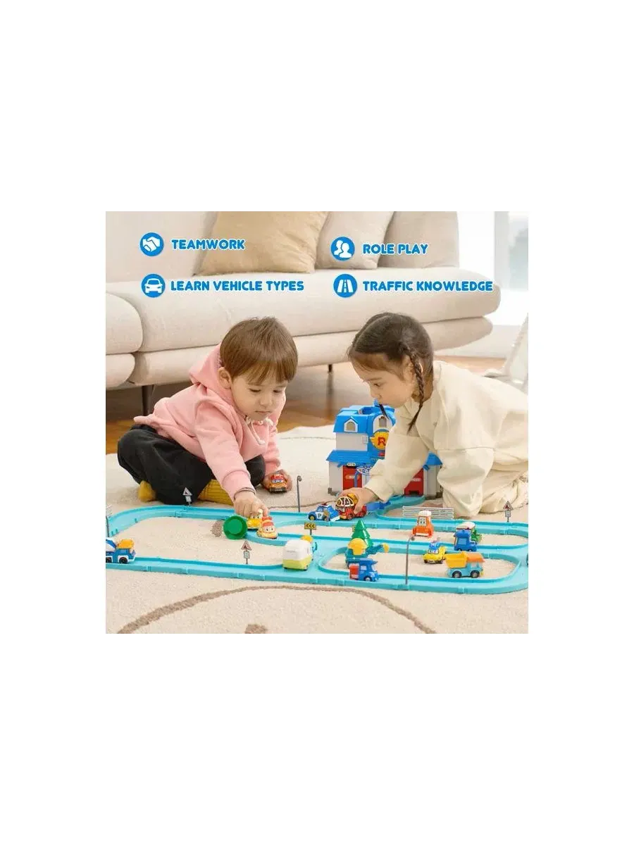 Набор игрушечных машинок с персонажами Droney, Sandy, Keaton Robocar Poli — изображение 10 из 11