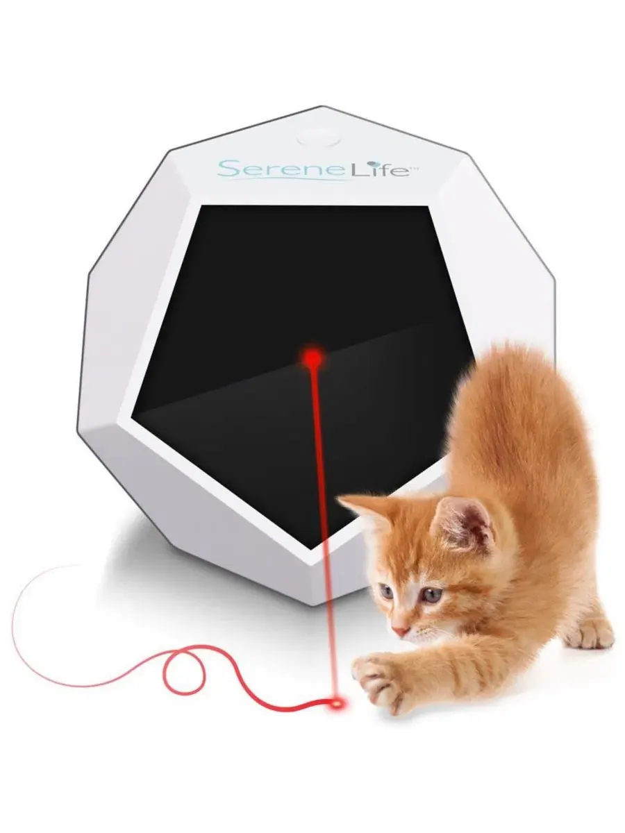 Интерактивная лазерная игрушка для питомцев SereneLife — белый