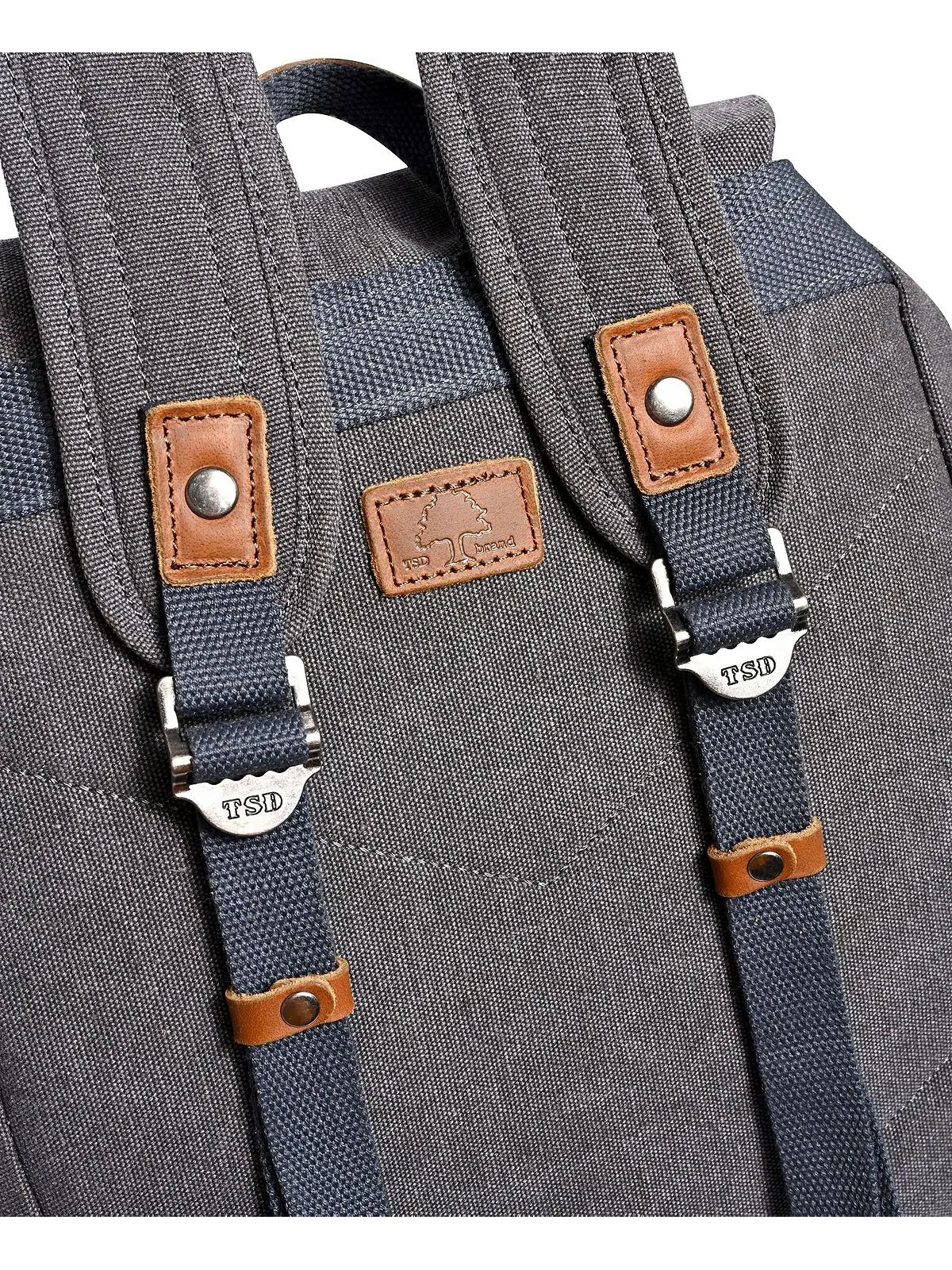 Холщовый рюкзак Coast Ranch TSD BRAND — изображение 10 из 11, серый