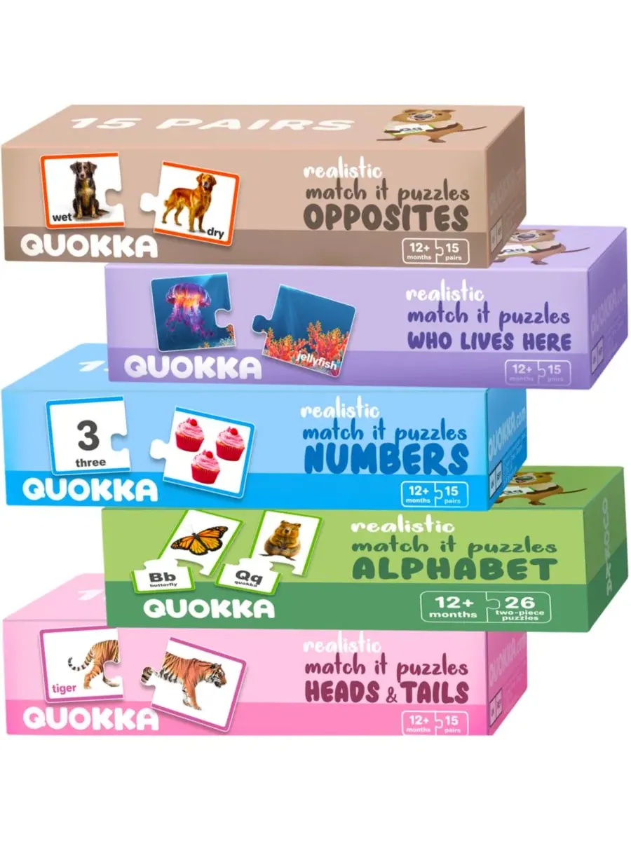Набор из 5 пазлов-мегасетов Quokka, Realistic