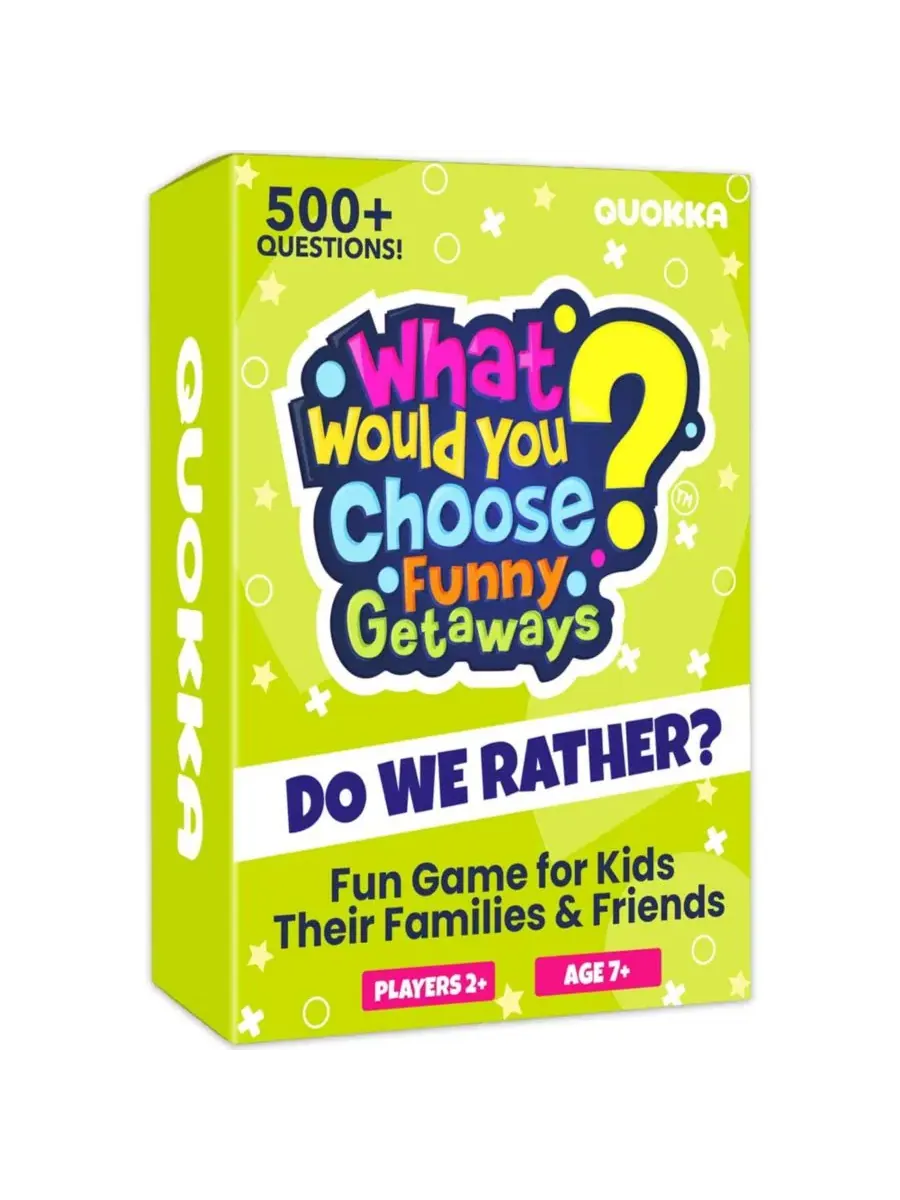Настольная игра Что бы ты выбрал, 500+ вопросов, для детей 5+ Quokka, Funny Getaways