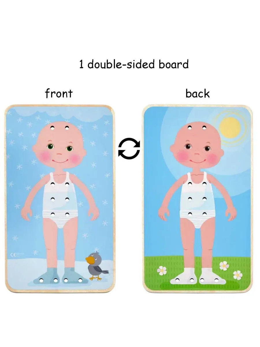 Развивающая игрушка-шнуровка Dress Me Threading Activity Haba, Mutli — изображение 8 из 8