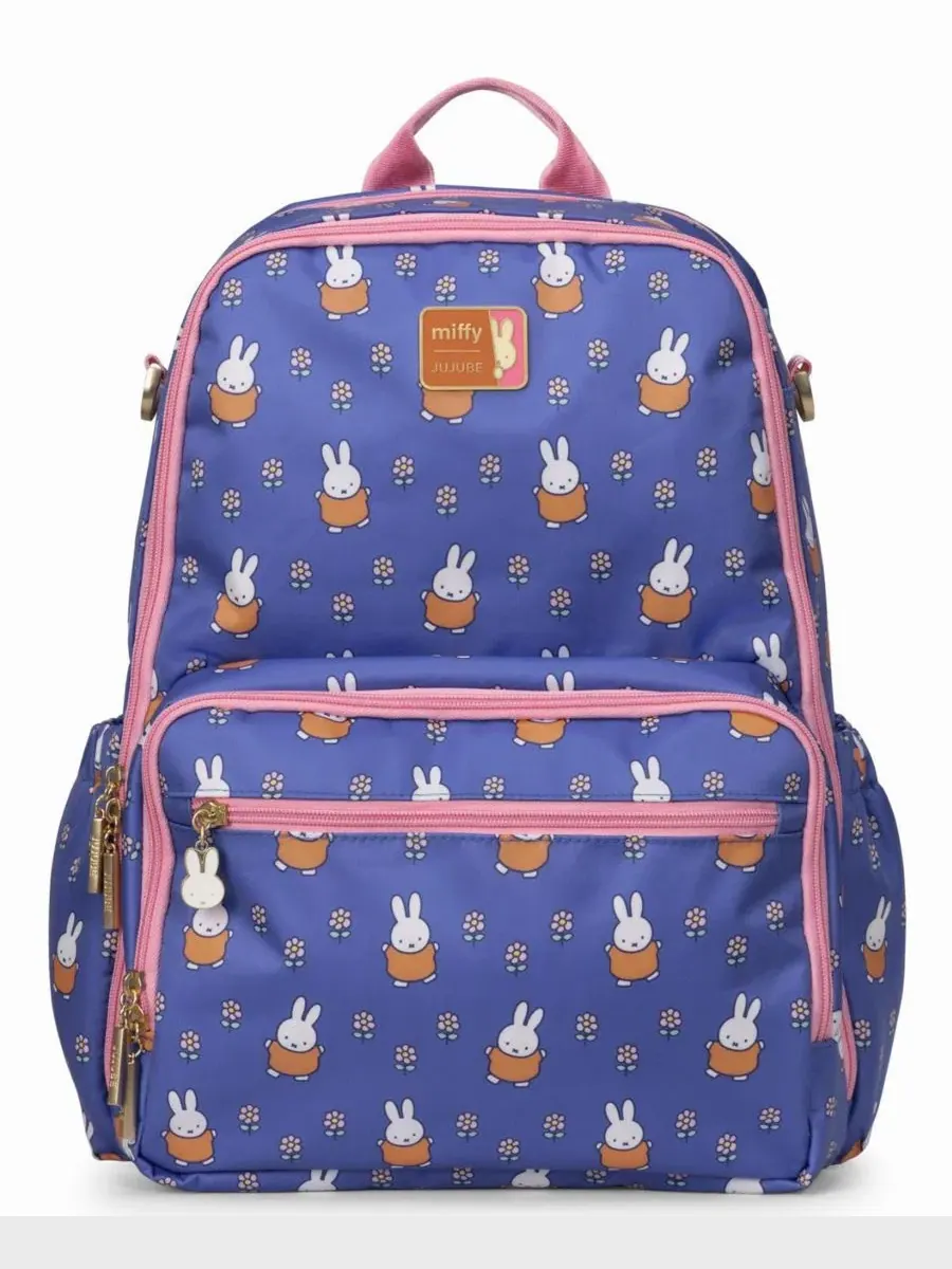 Рюкзак-подгузник с принтом Miffy Be Light in Flower Diaper JuJuBe, Flower Fields — без цвета