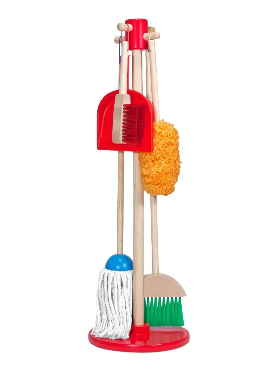 Игровой набор уборочных принадлежностей Melissa & Doug Let's Play House Dust! Sweep! Mop!, One Color — без цвета