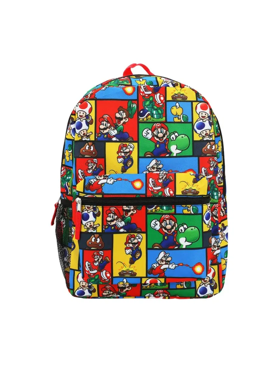 Рюкзак Brothers с принтом по всей поверхности, 18 дюймов SUPER MARIO, Super Mario Aop — изображение 1 из 7