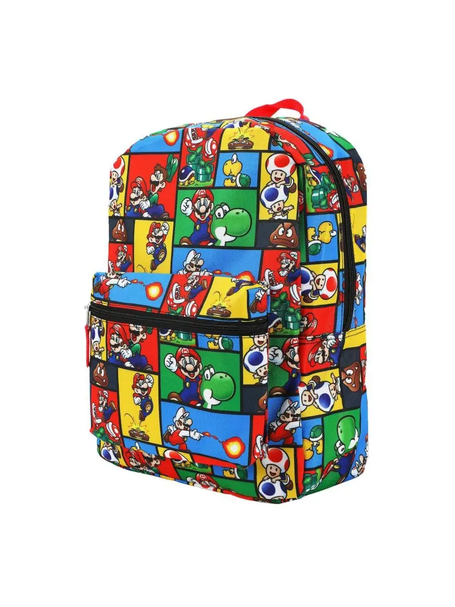 Рюкзак Brothers с принтом по всей поверхности, 18 дюймов SUPER MARIO, Super Mario Aop — изображение 5 из 7