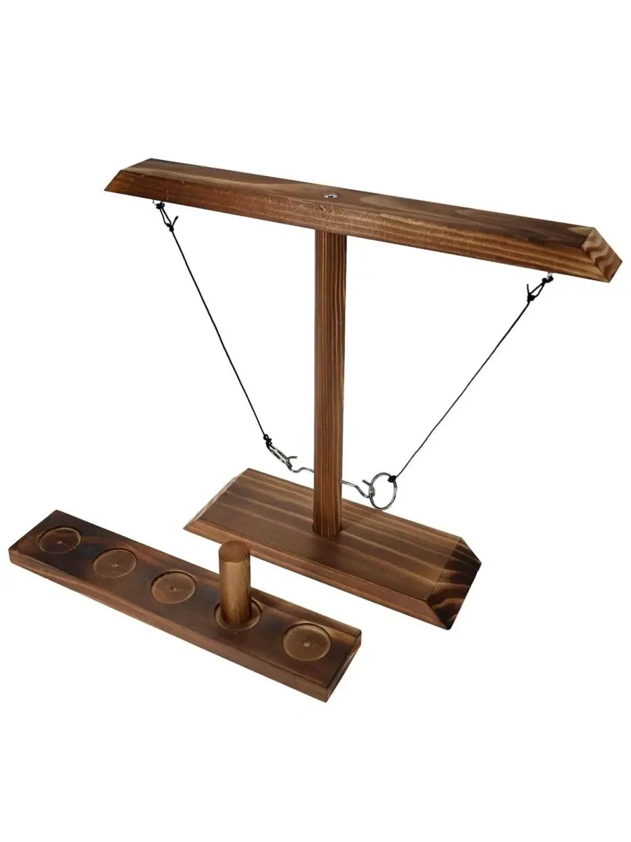 Настольная игра «Кольцеброс» 2 игрока, деревянная Pacific Shore Games, Walnut Wood Stain — без цвета