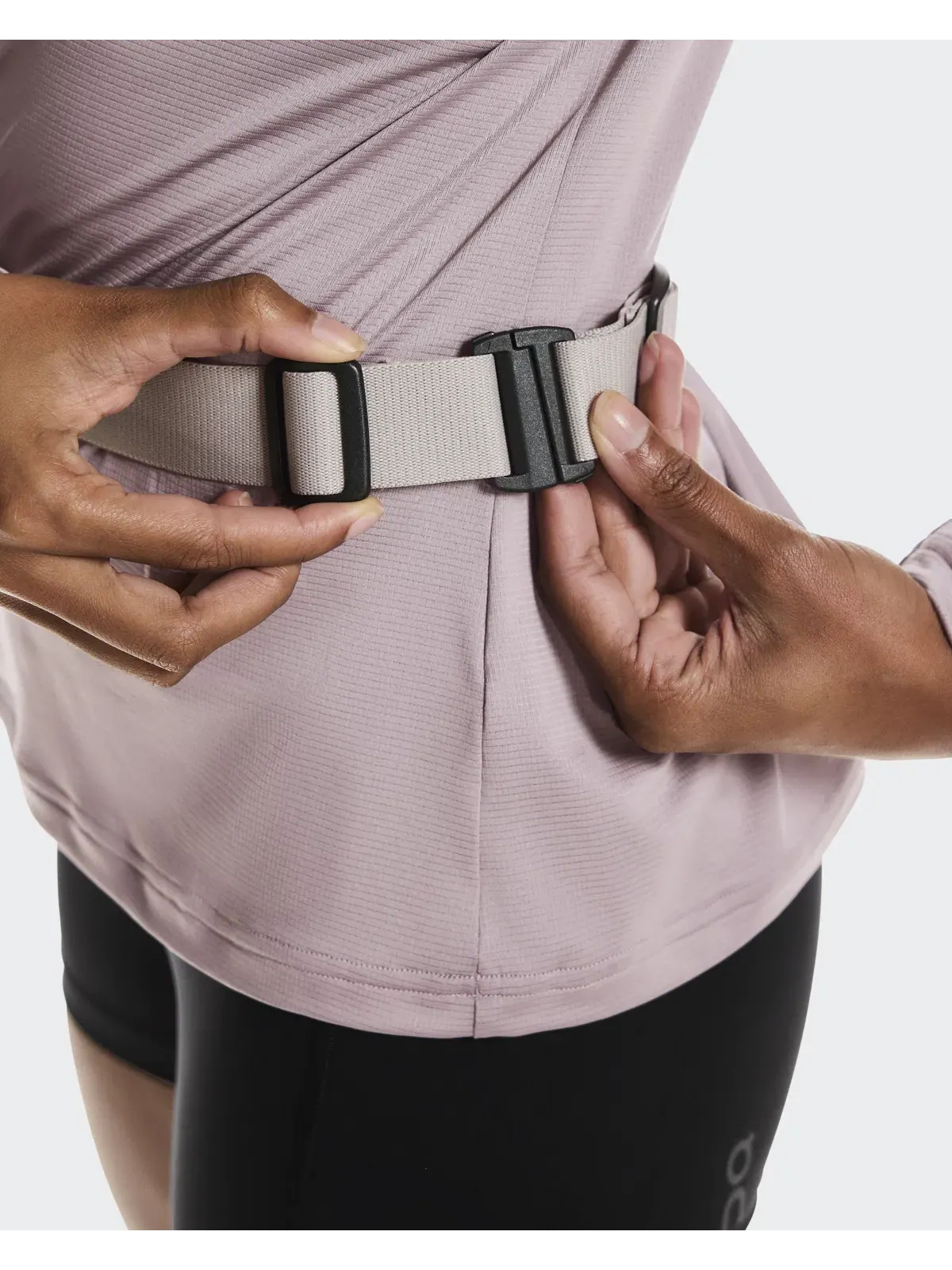 Беговая поясная сумка легкая износостойкая Speed Belt On — изображение 5 из 7, туманный