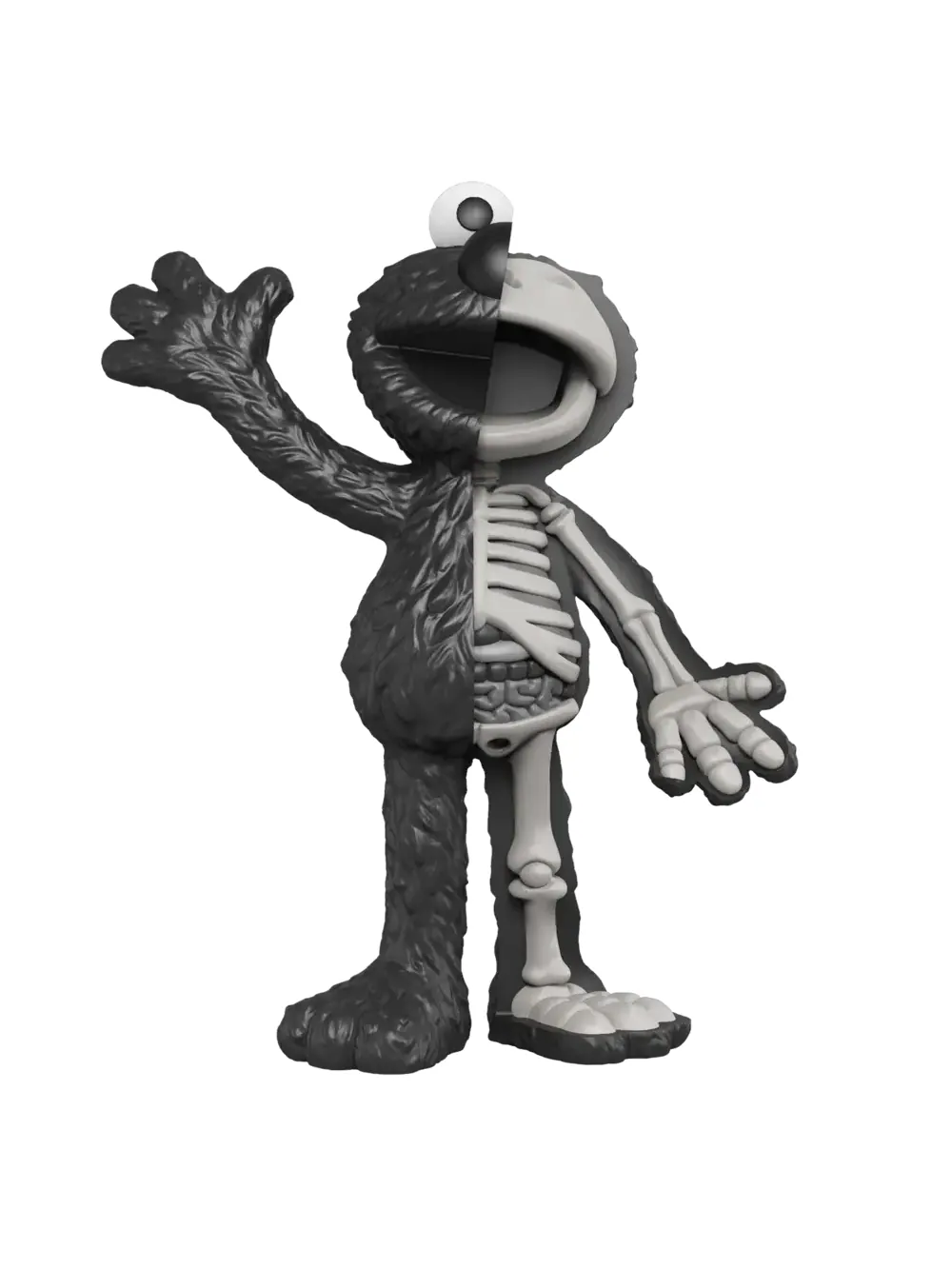 Фигурка Jason Freeny Xxray Plus: Elmo (Mono Edition)