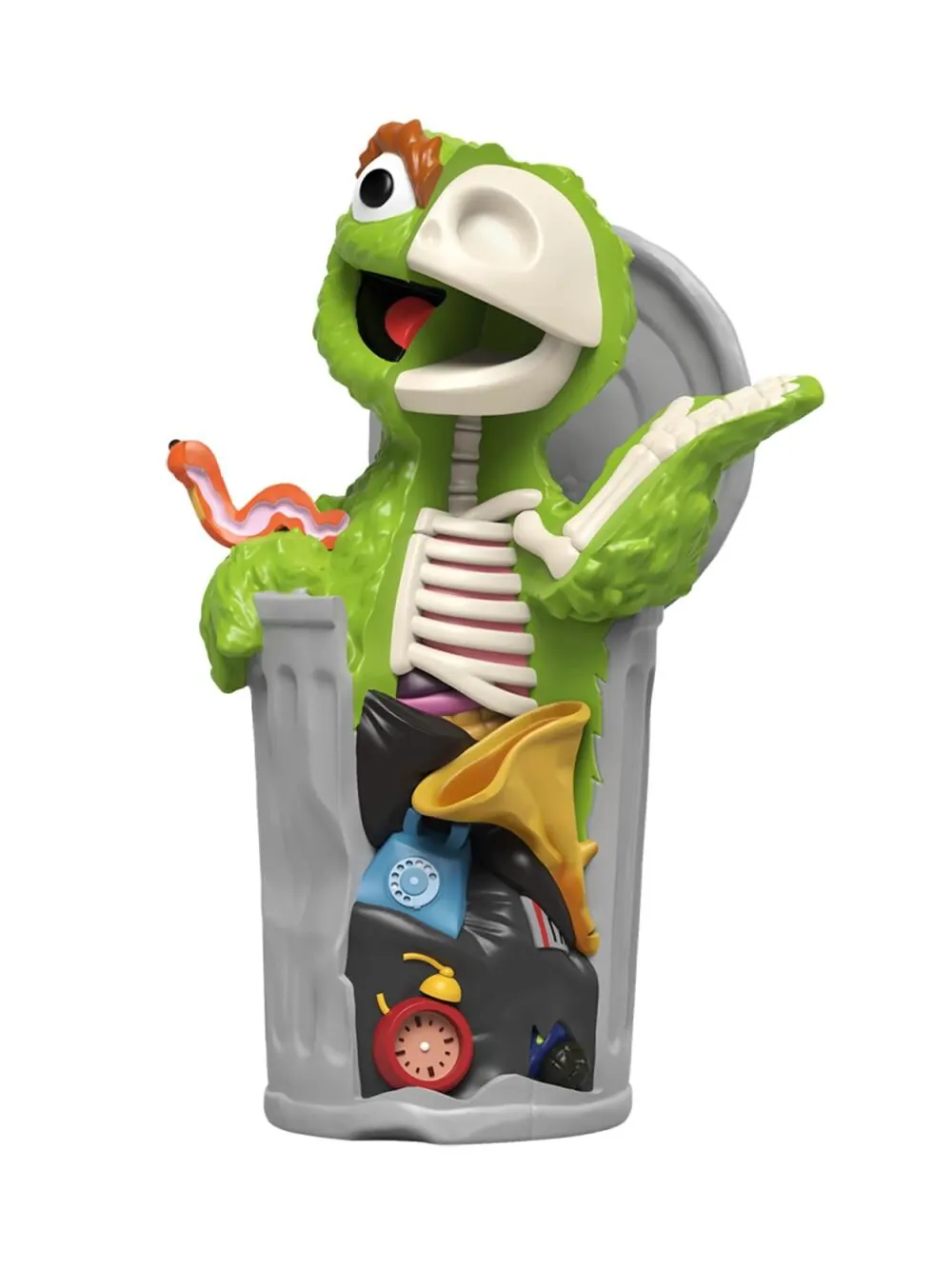 Фигурка Jason Freeny Mighty Jaxx XXRay Plus Oscar The Grouch — изображение 2 из 5, мультиколор