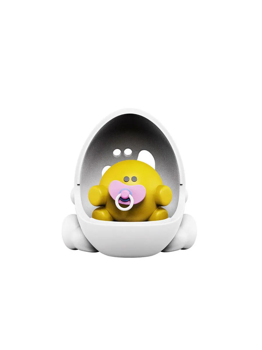 Фигурка Jason Freeny Yolkels — изображение 2 из 3, белый/желтый