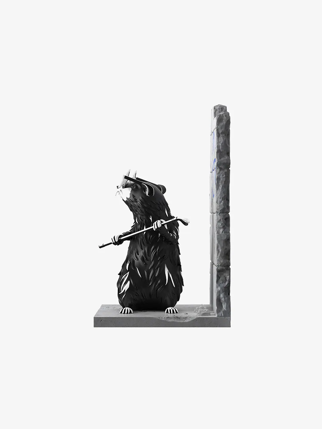 Фигурка Banksy x Brandalised x Mighty Jaxx Anarchy Rat — изображение 3 из 3, серый/черный