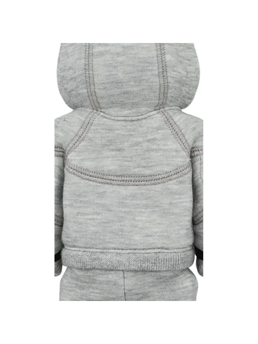 Набор фигурок Bearbrick x Nike Tech Fleece N98 100% & 400%, 2 предмета — изображение 3 из 4, серый/черный/красный