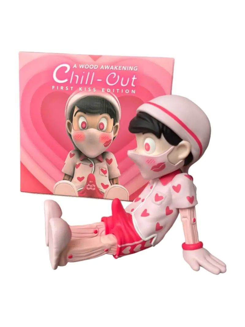 Фигурка Juce Gace X Mighty Jaxx A Wood Awakening Chill-Out First Kiss Edition — изображение 5 из 7, розовый