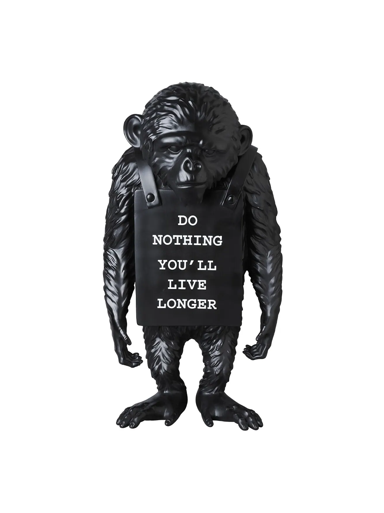 Фигурка Medicom Toy Banksy Brandalism Monkey Sign — изображение 1 из 3, черный