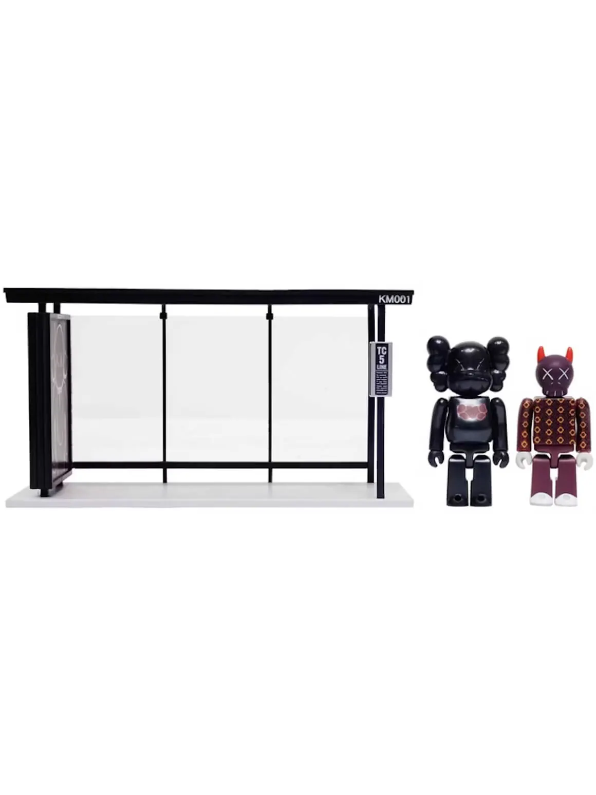 Набор виниловых фигурок KAWS x Medicom Bus Stop Series Volume 1, 2 фигурки