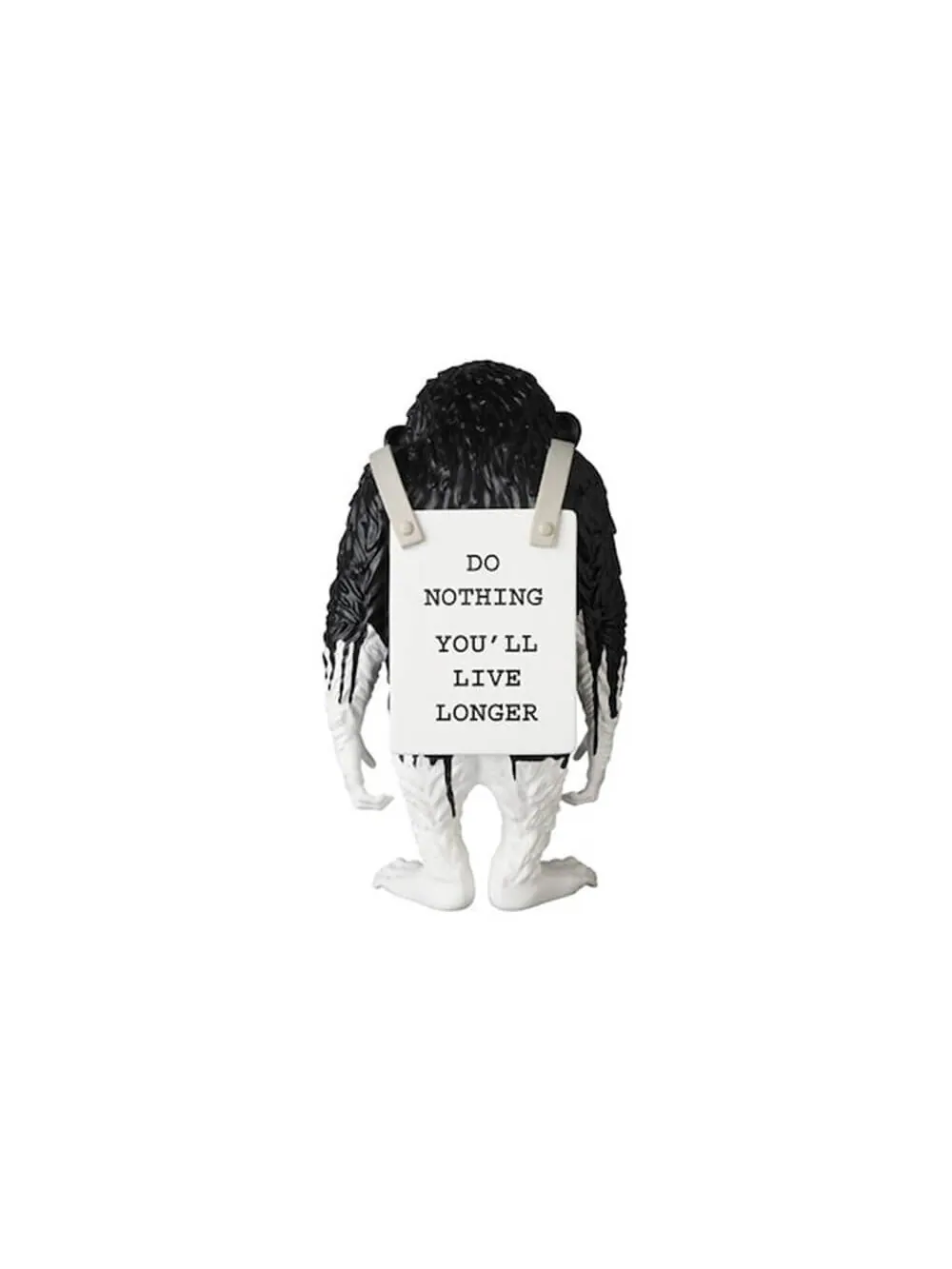 Фигурка Banksy Brandalism Monkey Sign — изображение 2 из 2, белый/черный