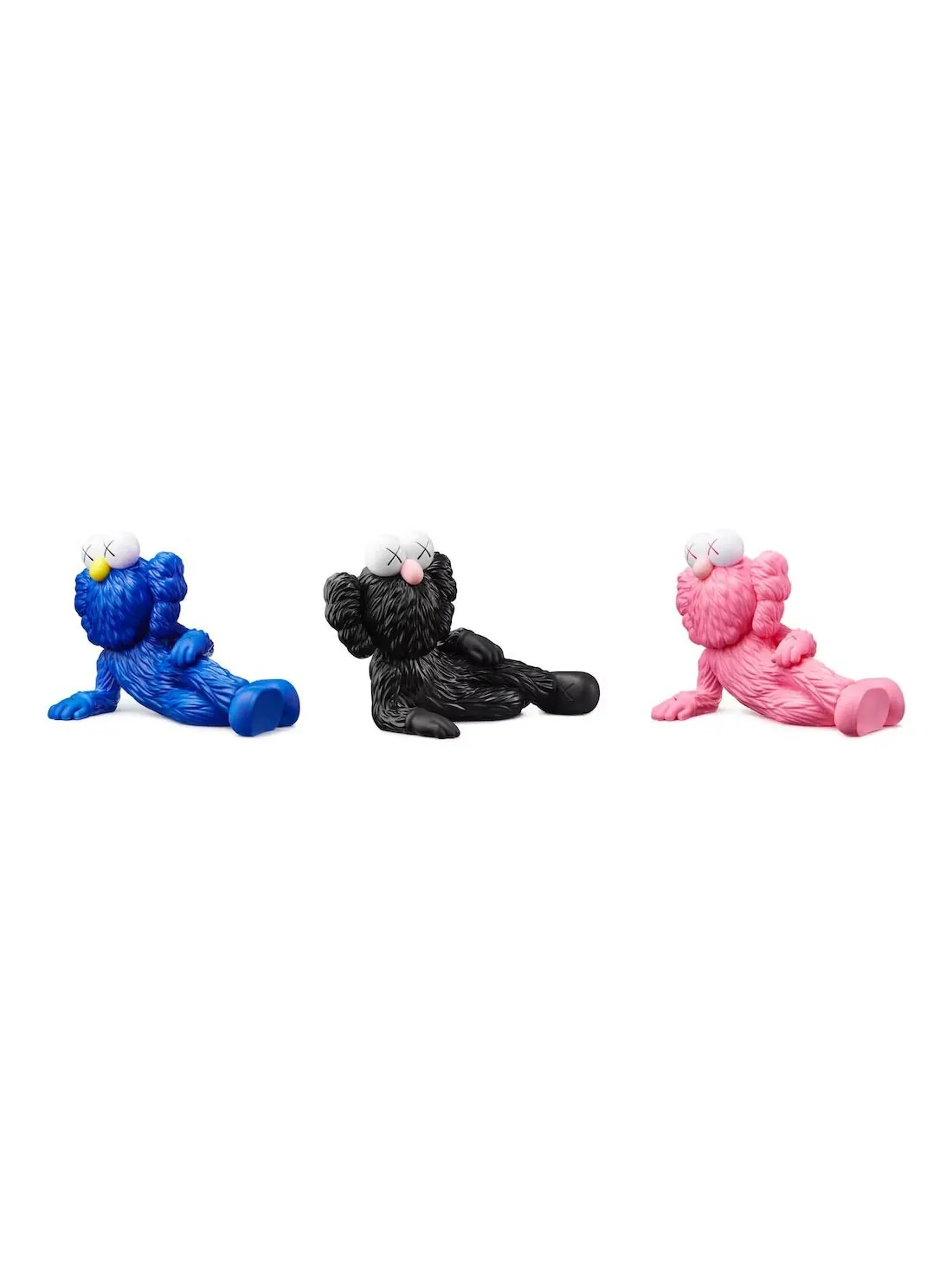 Набор виниловых фигурок Kaws Time Off — изображение 2 из 3, синий/черный/розовый