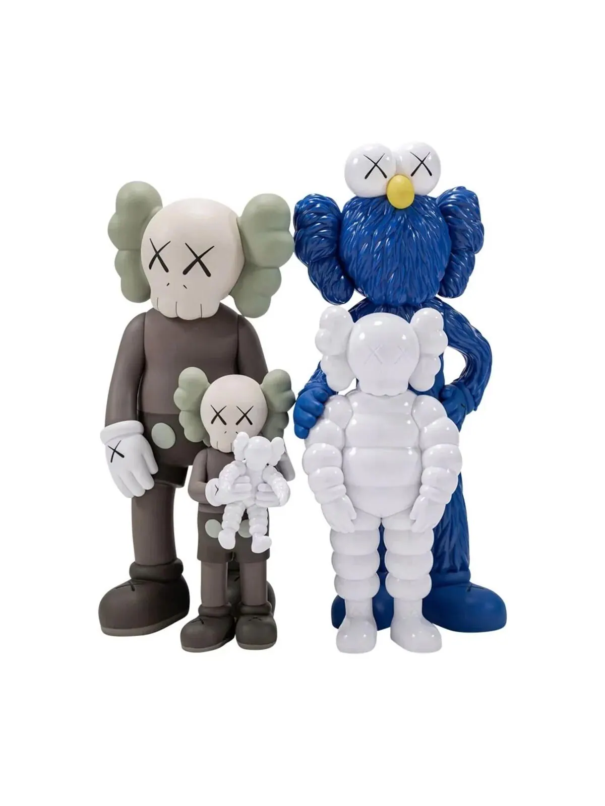 Виниловая фигурка Kaws Family — изображение 2 из 5, коричневый/синий/белый