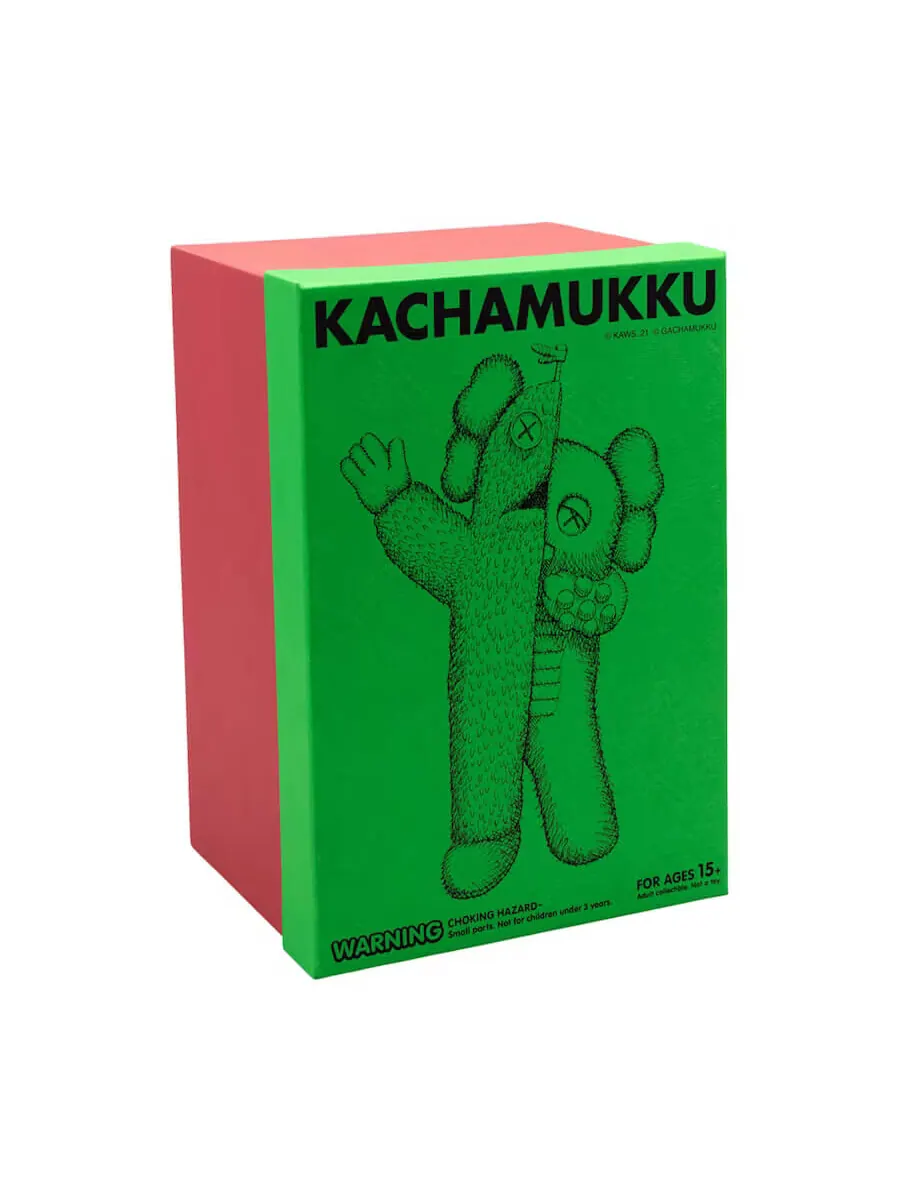 Виниловая фигурка KAWS Kachamukku — изображение 4 из 4, зеленый/красный