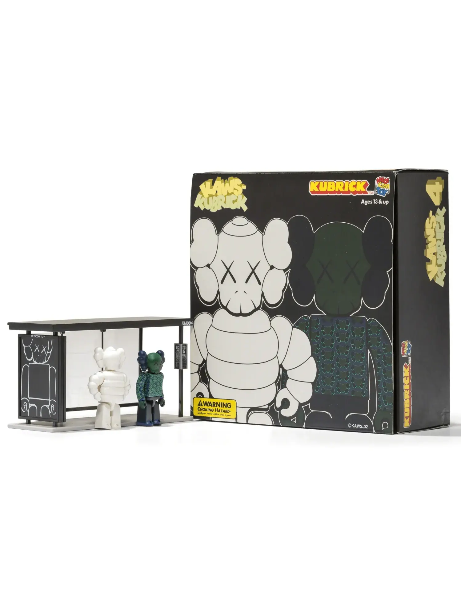 Набор виниловых фигурок KAWS x Medicom Bus Stop Series Volume 4, 2 фигурки — изображение 1 из 1, белый/зеленый