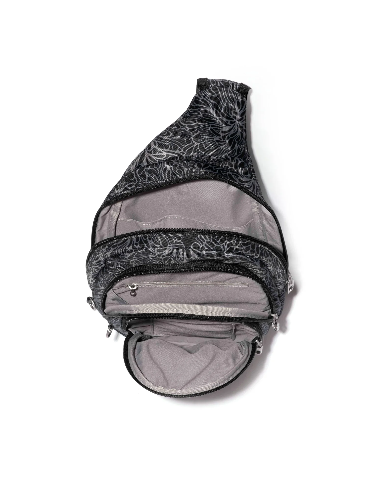 Рюкзак Baggallini Securtex Anti-Theft Triple Zip Sling — изображение 3 из 5, полуночный цветок