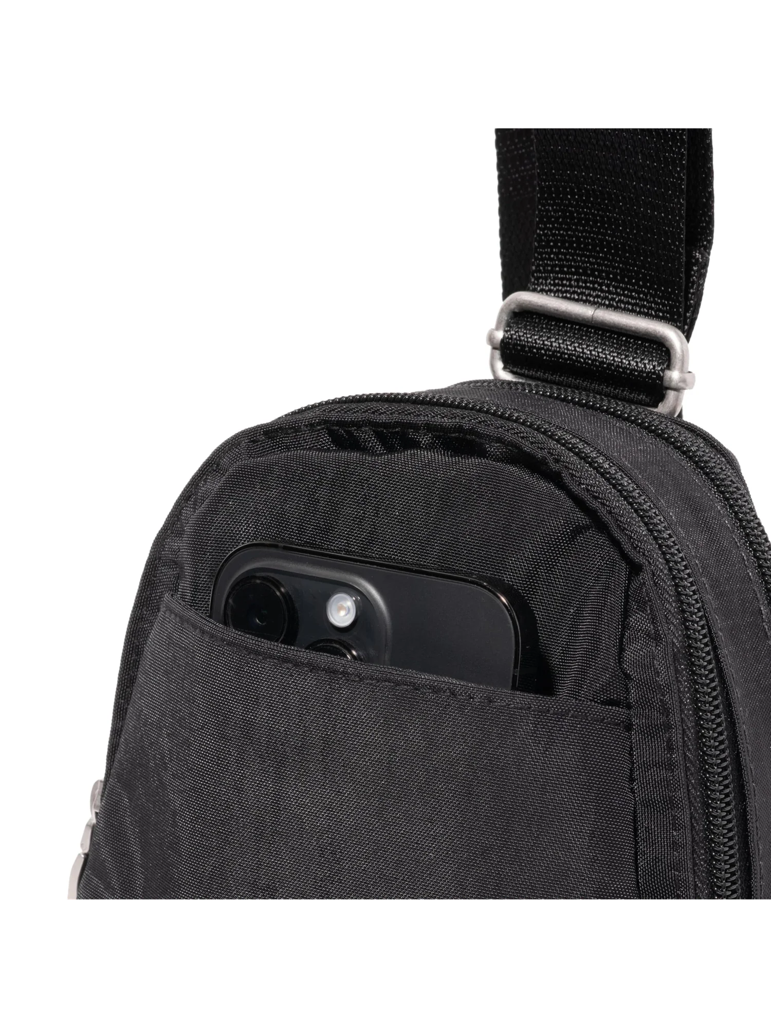 Рюкзак Baggallini Double Zip Mini Sling — изображение 4 из 4, черный