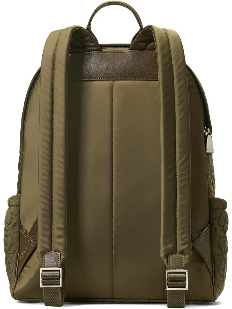 Рюкзак Kate Spade New York Tilly Quilted Fabric Large Backpack — изображение 2 из 3, зеленый