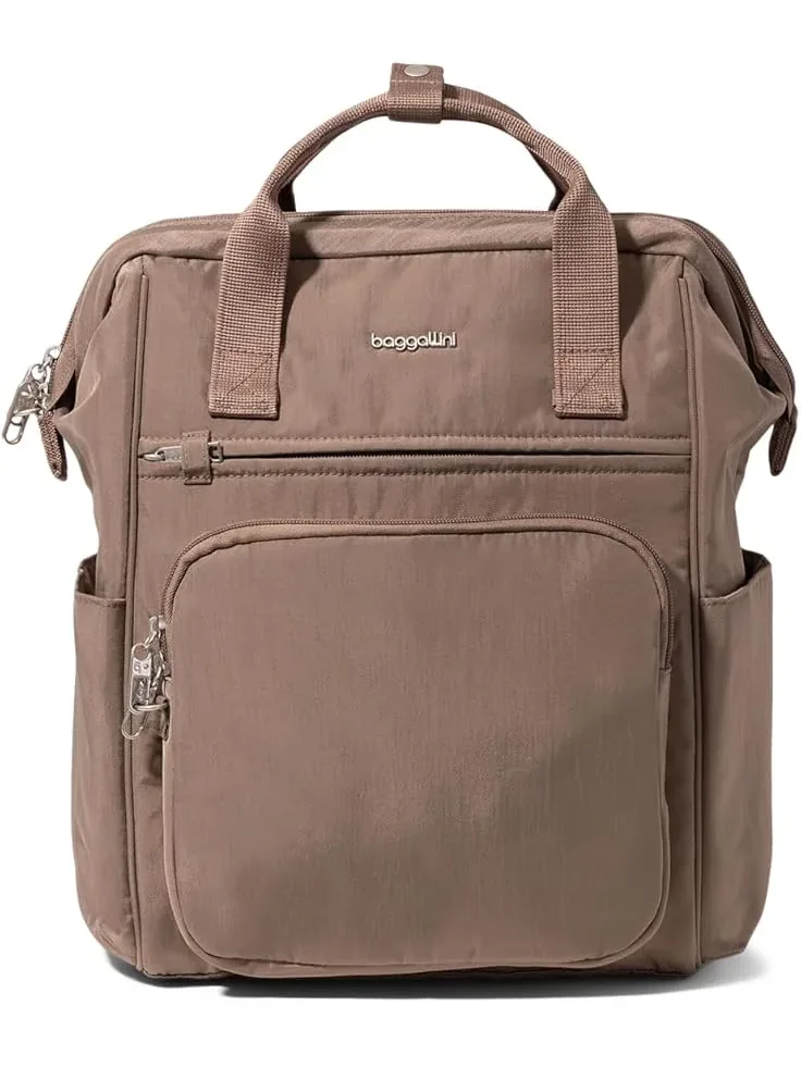Женский рюкзак Securtex Windsor с защитой от кражи Baggallini — изображение 1 из 6, коричневый