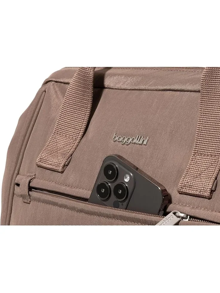 Женский рюкзак Securtex Windsor с защитой от кражи Baggallini — изображение 4 из 6, коричневый