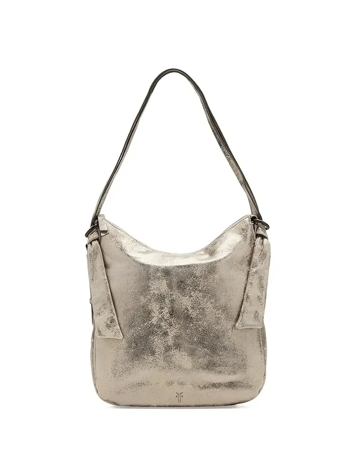 Рюкзак кожаный Nora Backpack Hobo Frye — изображение 1 из 5, кремовый металлик