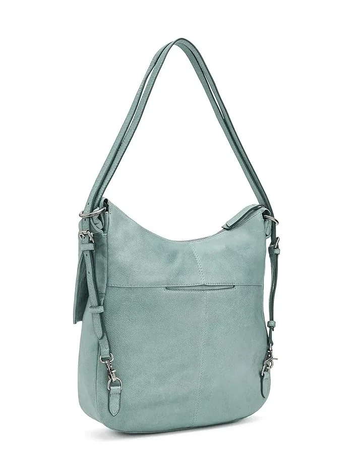Рюкзак кожаный Nora Backpack Hobo Frye — изображение 2 из 5, голубой